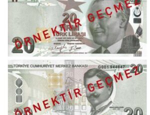 Merkez Bankası, Piyasaya Yeni 20 Tl’lik Banknot Sürdü