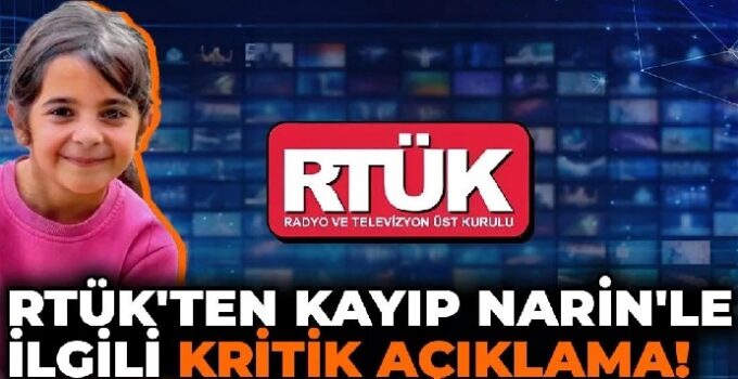 12 Gündür Kayıp Olan Narin İçin Yayın Yasağı Geldi